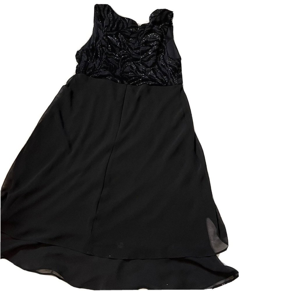 R & M Collection Womens Sleeveless black dress Above The Knee Sequins Size 8p